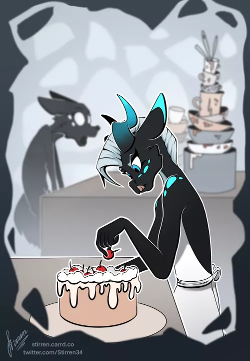 The cooking aftermath (art by me, featuring u/woon_flivver) by stirren34