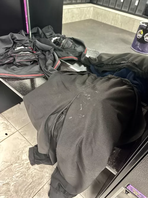 Turned these inside out to let them air out in the open while I shower. 🏋️‍♀️ by W8tedDown