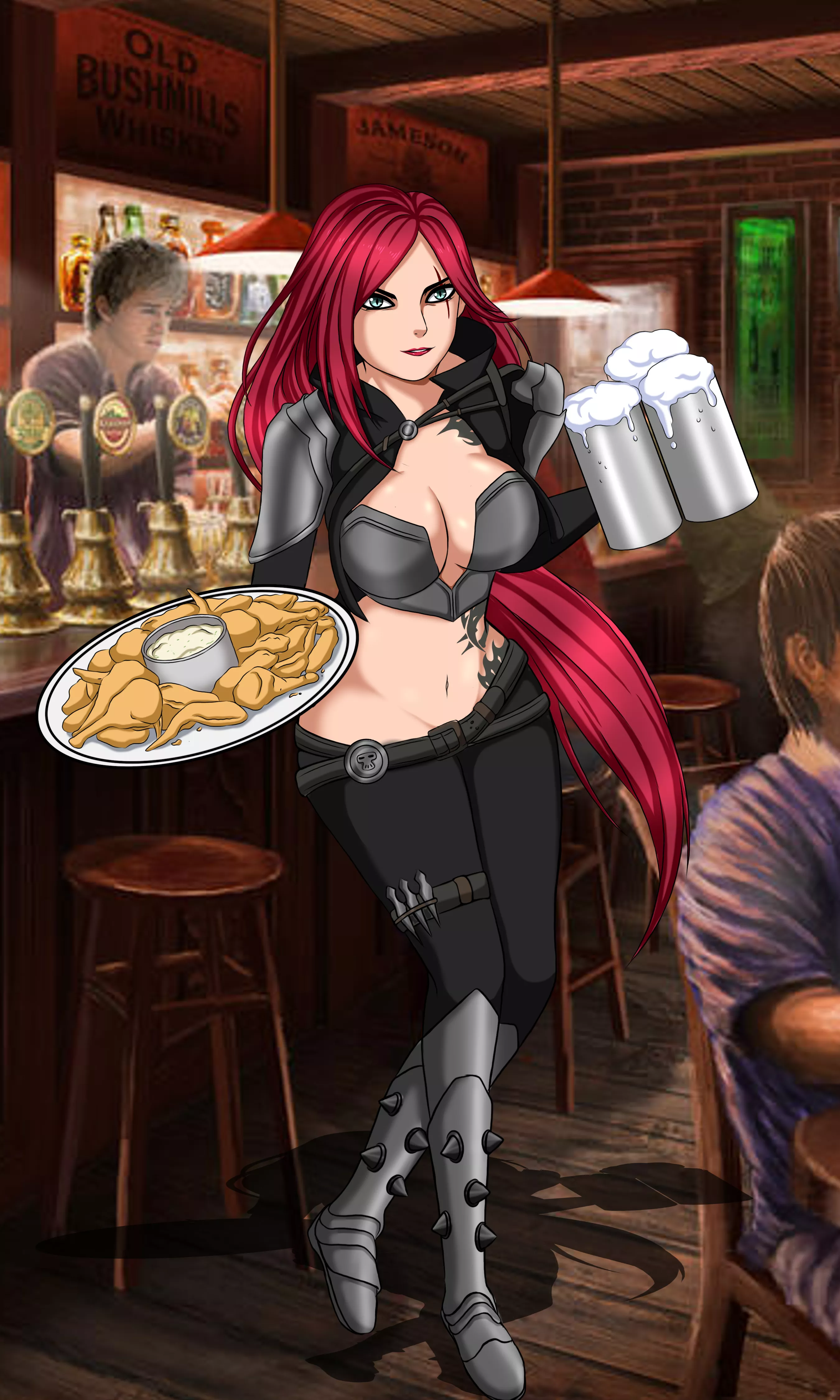 Waitress Katarina (rickyhakikal) [league of legends] posted by darkrobbe1