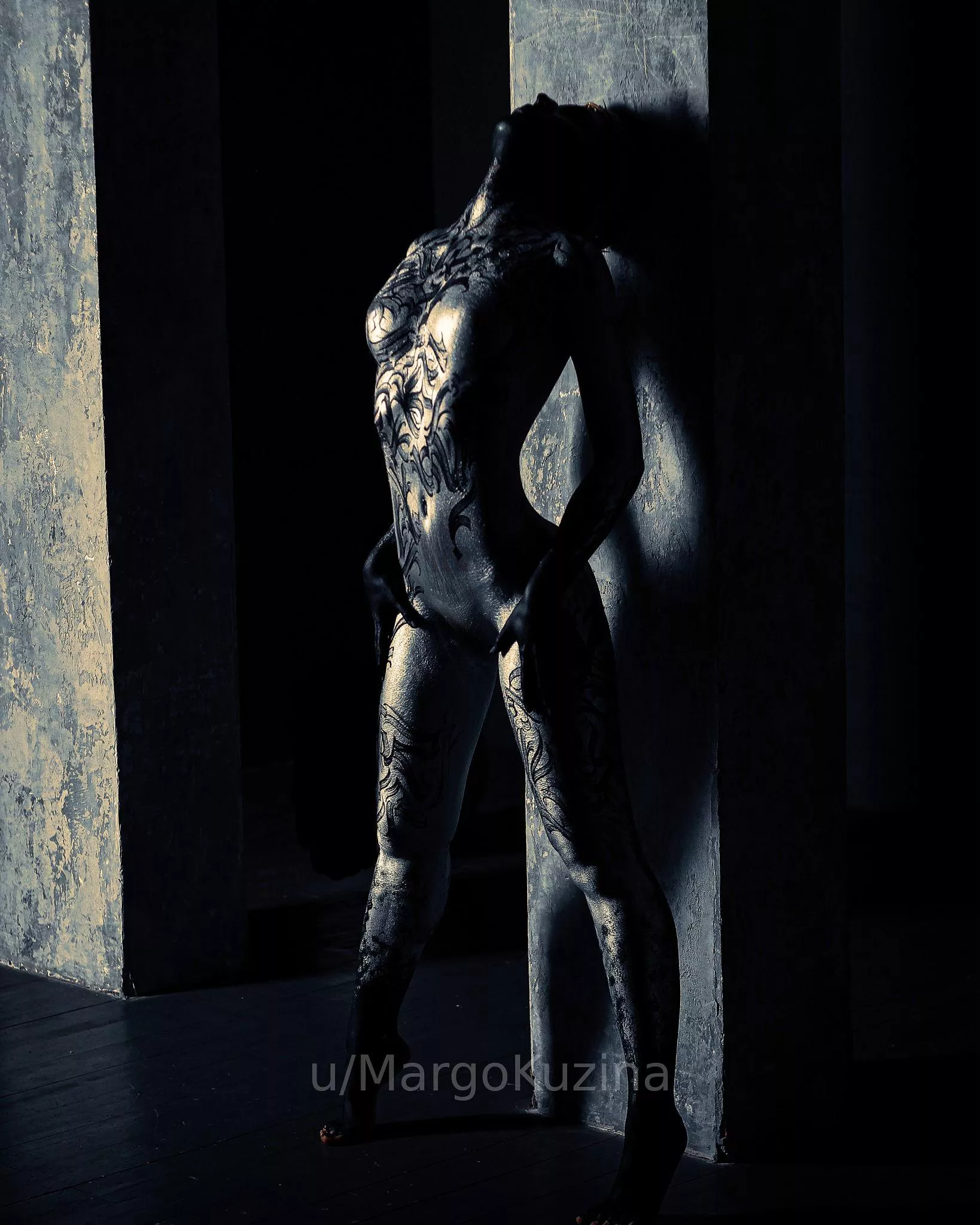 Acrylic bodypaint by Theabstracter on me posted by MargoKuzina