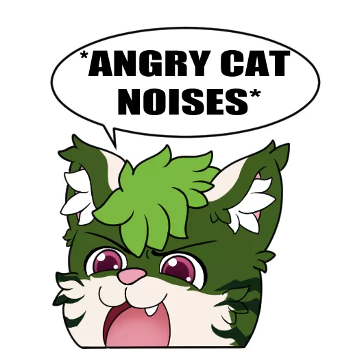 Angry cat (art by me) posted by ColdLines0114
