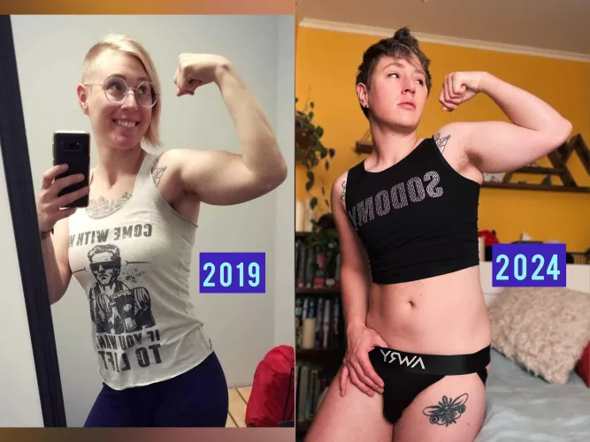 Boi evolution. 2019 ➡️ 2024 by WormWithGoodIntent