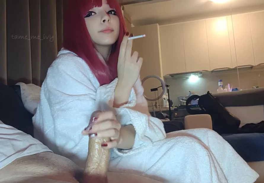 Can I rub your dick while I smoke? :3 posted by tamemeivy