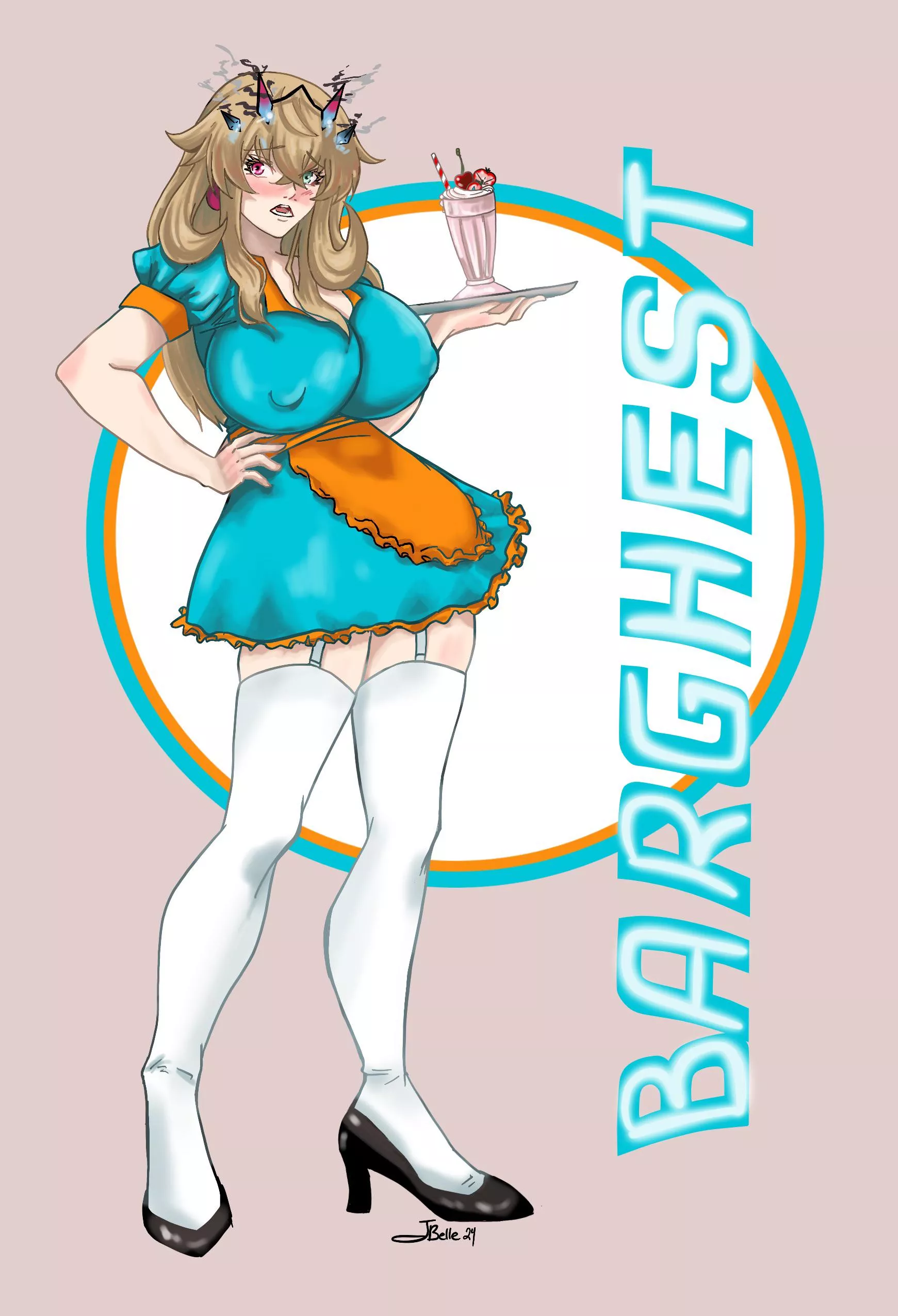 Fate/Grand Order 50’s Dinner Barghest posted by jessy_belle