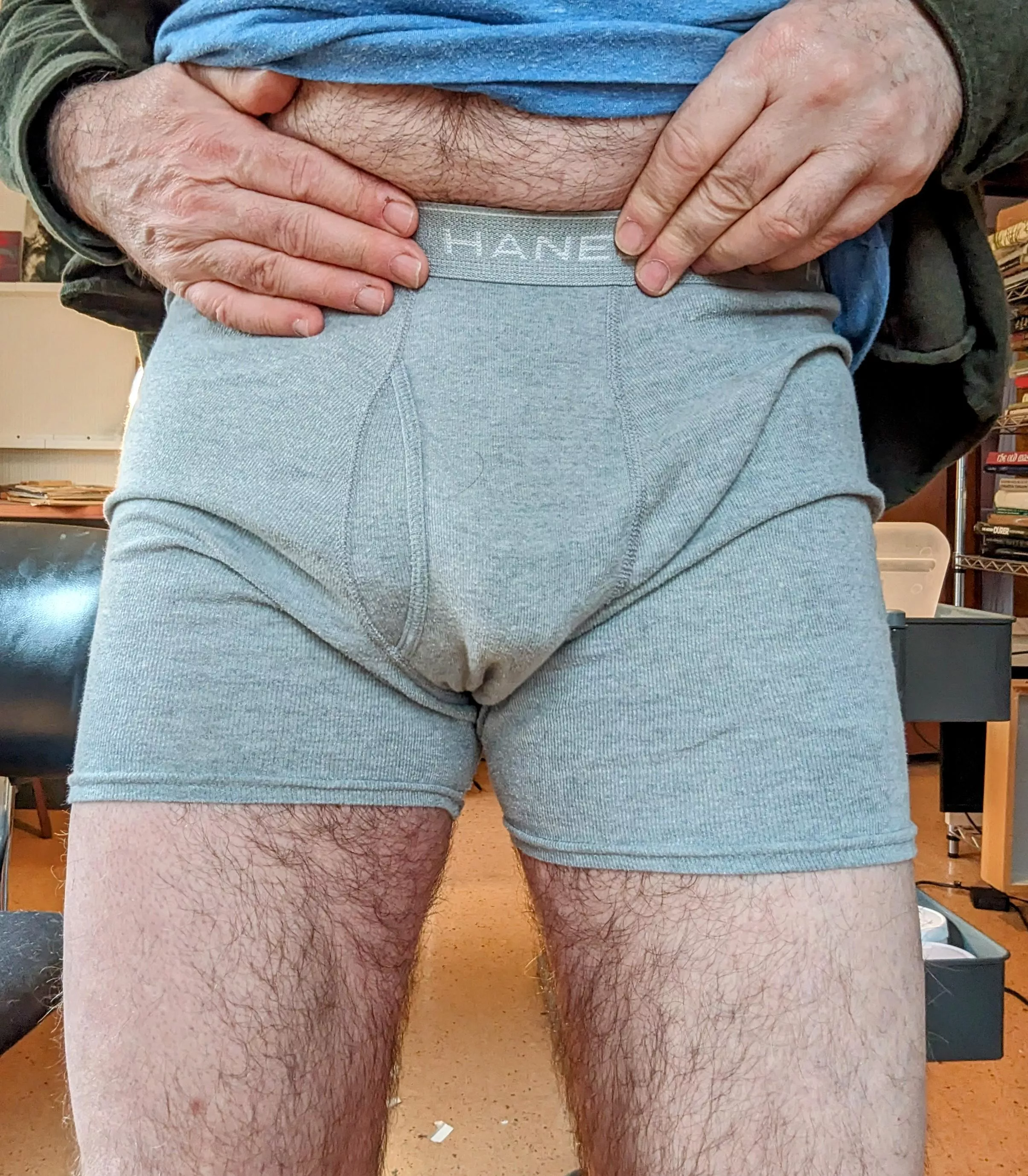Hanes gray boxer briefs. standard issue posted by chicagosnipper