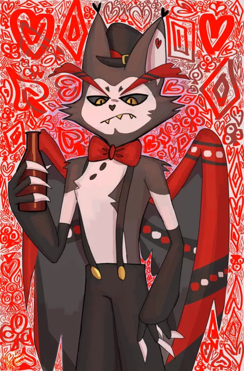 Husker (art by me) by blueBEARY_uwu