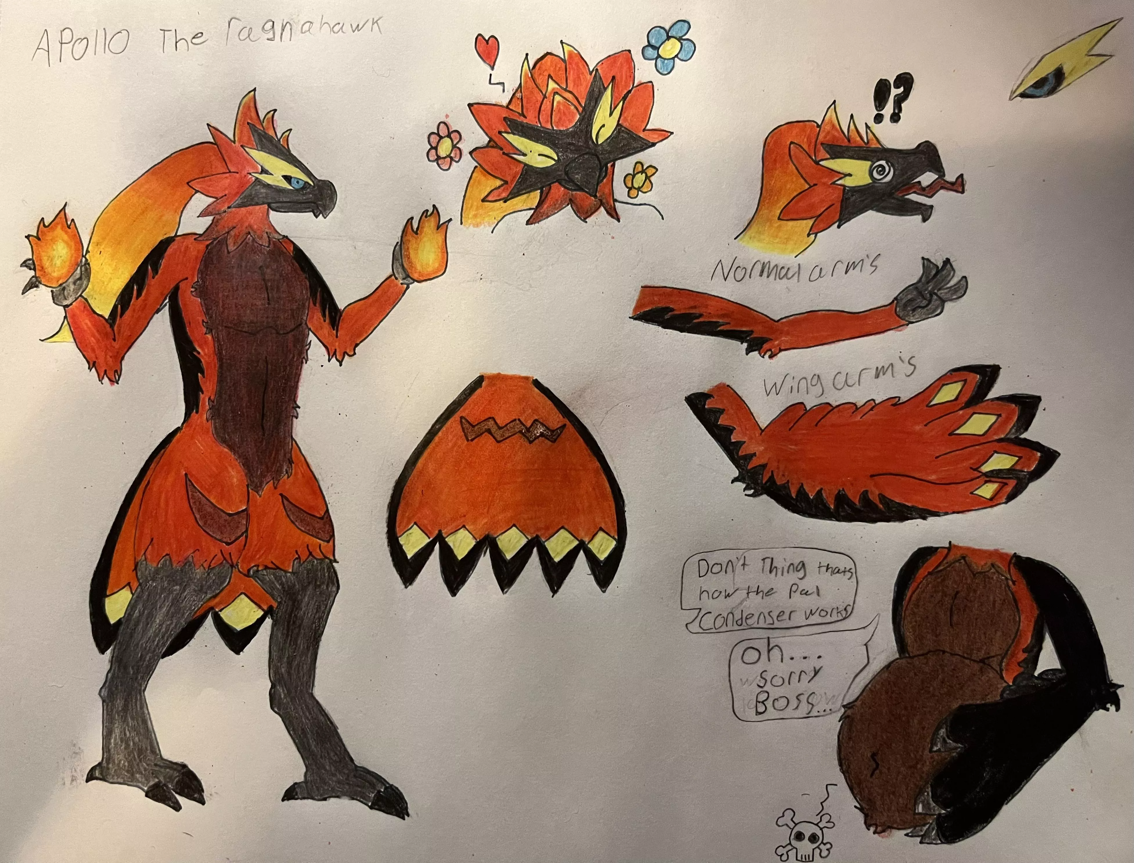 {Image} Been playing a lot of Palworld (who hasn’t?) and I wanted to make a character of one of my favorite pals! Meet Apollo the Ragnahawk! posted by YourBoyKnox