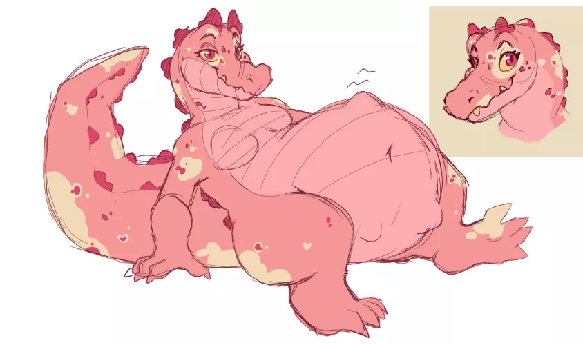 {Image} Just Stuffed! (WIP) (OC SinisterScalez) by SinisterScalez