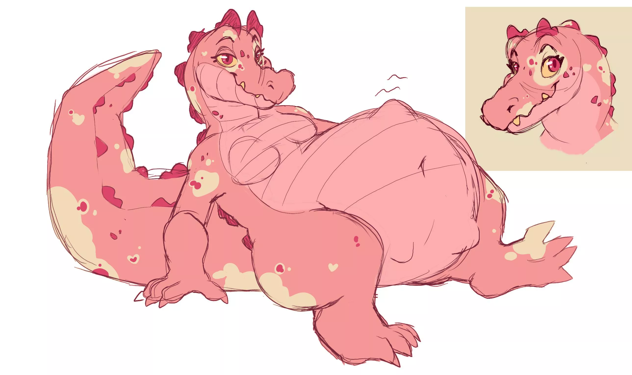 {Image} Just Stuffed! (WIP) (OC SinisterScalez) posted by SinisterScalez