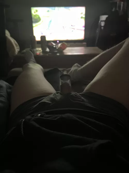 My view as I watch tv tonight by The_Molossus