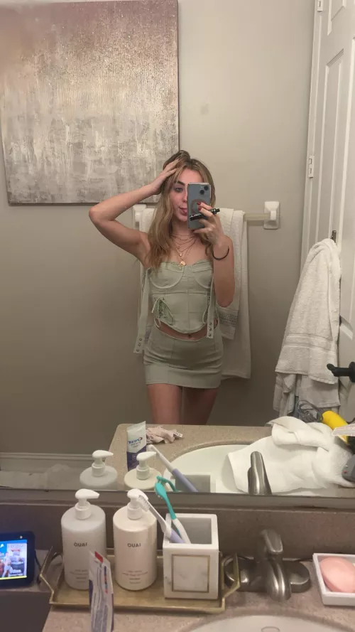 Sorry for the mess, Outfit for today! Tight Skirt with matching top by SealSnake