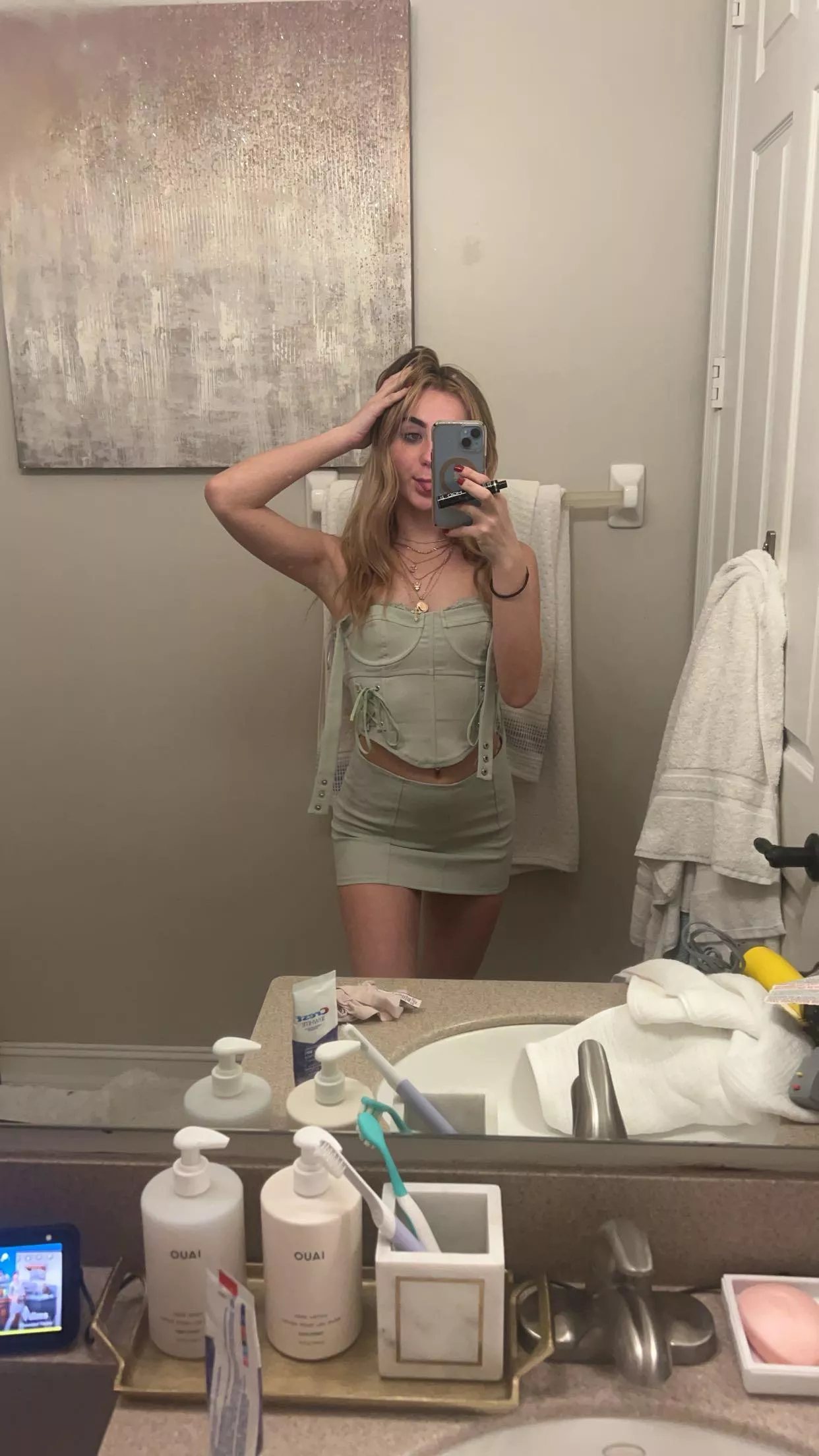 Sorry for the mess, Outfit for today! Tight Skirt with matching top posted by SealSnake