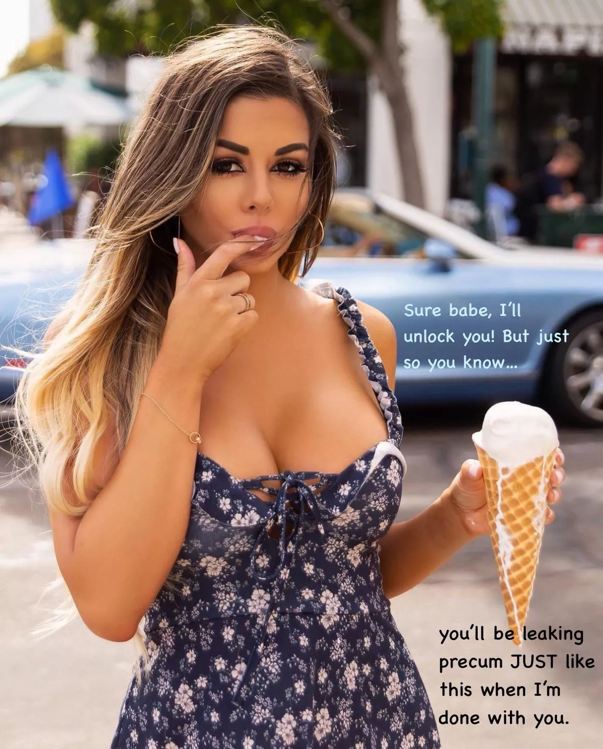 Sure babe, I’ll unlock you! posted by captionpatreon