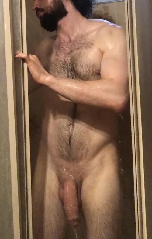 You “accidentally” catch your roommate come out the shower like this. What’s your move? by bacchusdreams