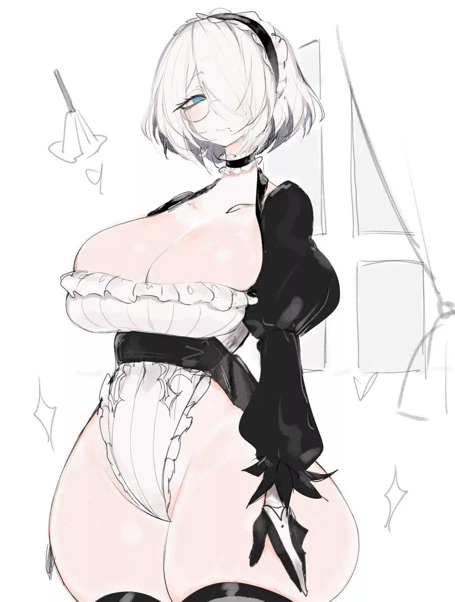 2B (USA371076920) [Nier Automata] posted by drybananapeel
