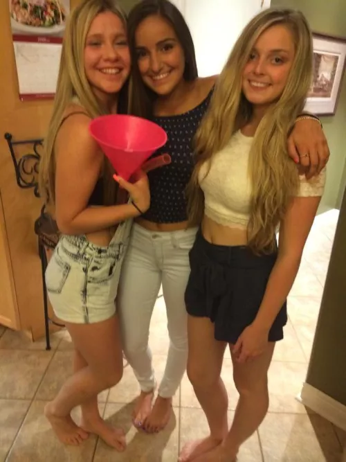 Beer bong for the lady? by Brady_Sharkk