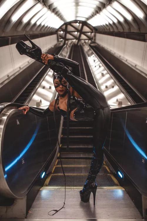 Catwoman takes NYC by Tessartiste