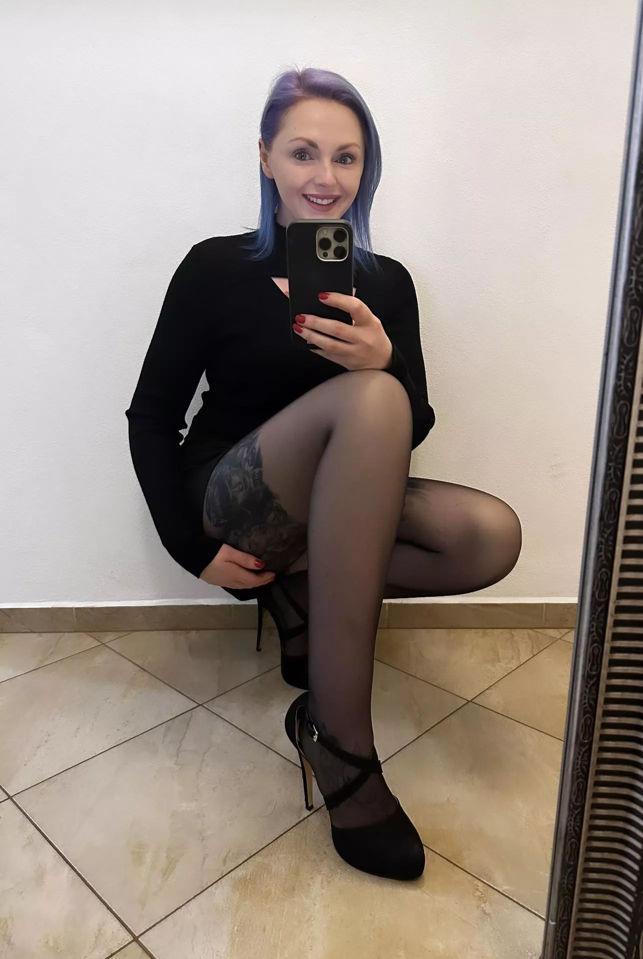 Classy Black suede strappy heels posted by theinkedsiren1