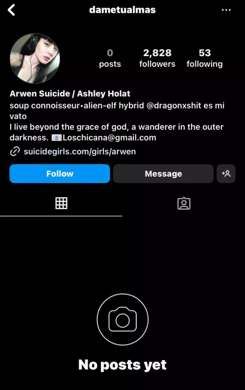 Does anyone know when Arwen Suicide (real name Ashley Holat) divorced? by firstyearfear