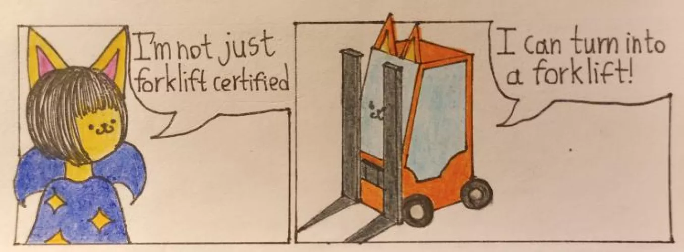Forklift certified (art by me) by MrMoor2007