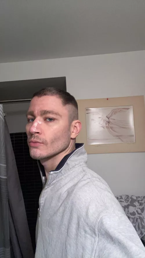 Gave myself a haircut . Kept fading it higher and almost went full Mohawk lol by SuperPuppyNoodleBoy