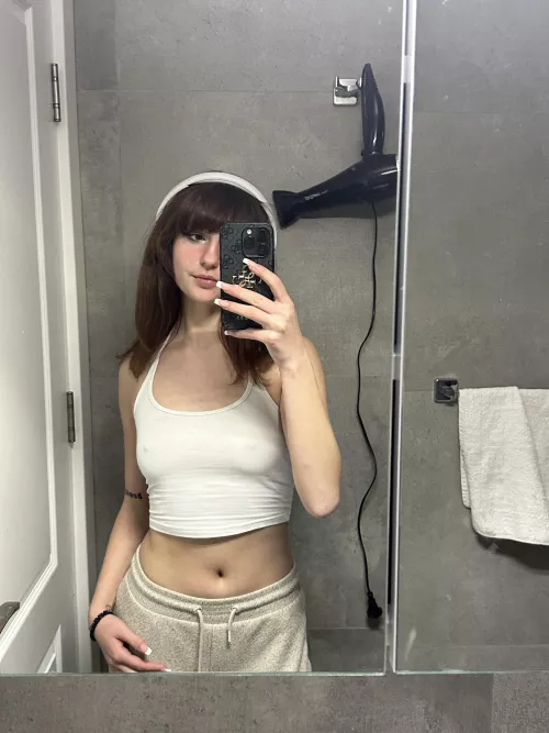 I hate wearing bras under my croptop by j1george