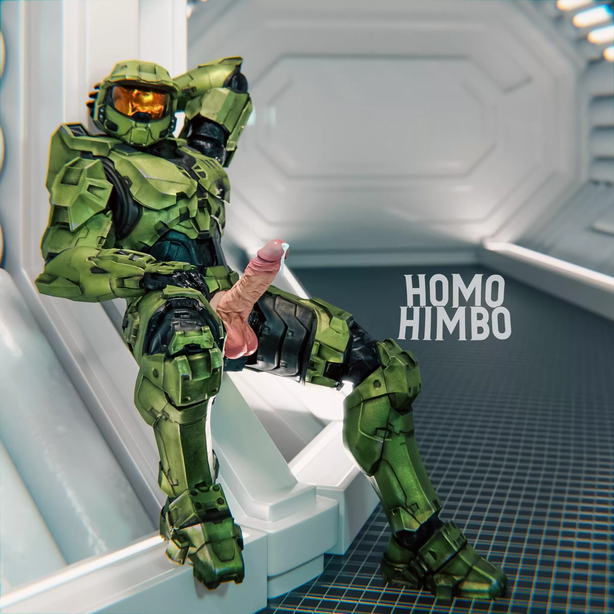Master Chief shooting one out 😳😈 (X - @homohimbo) posted by homohimbo_