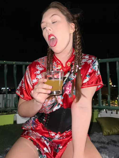 [OC] - tell me if my saliva is delicious by neon__goddess