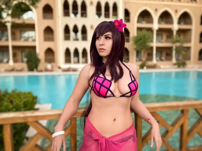 Scathach bikini from Fate GO by Yuna Kairi by Intrepid-Upstairs-69