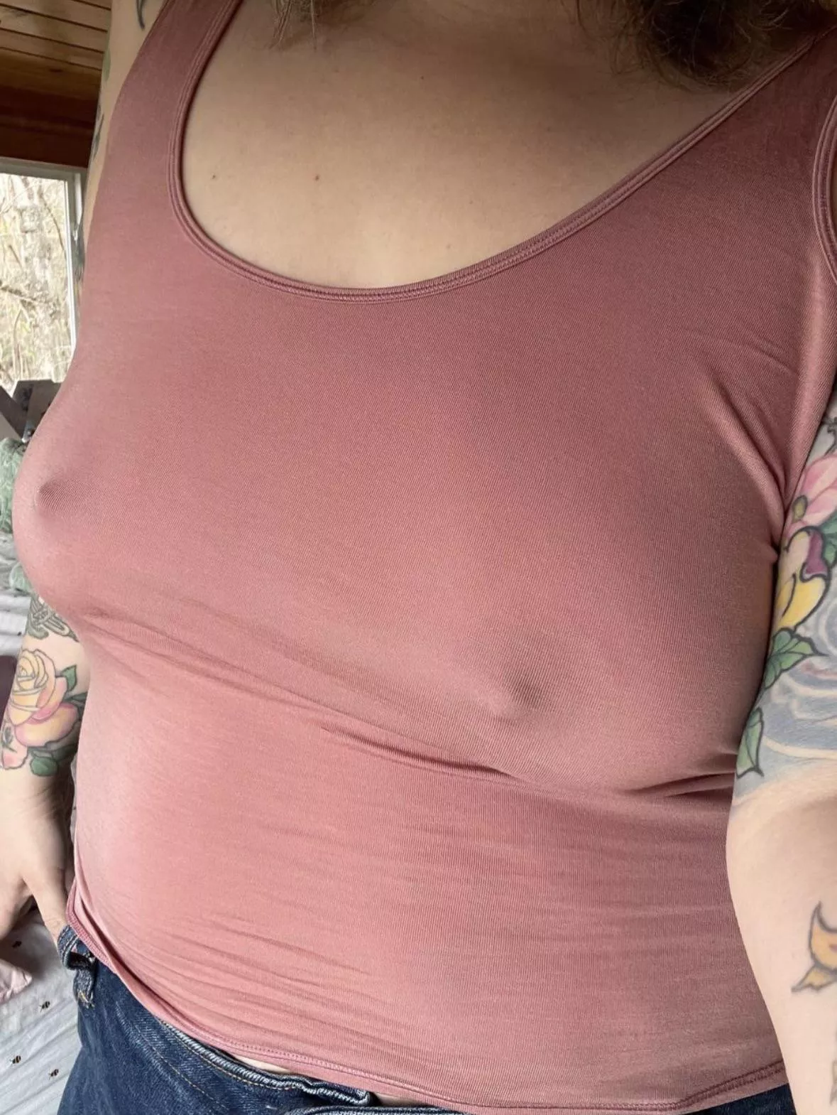 Snow or no snow…some days call for no bra. posted by scottdiver67