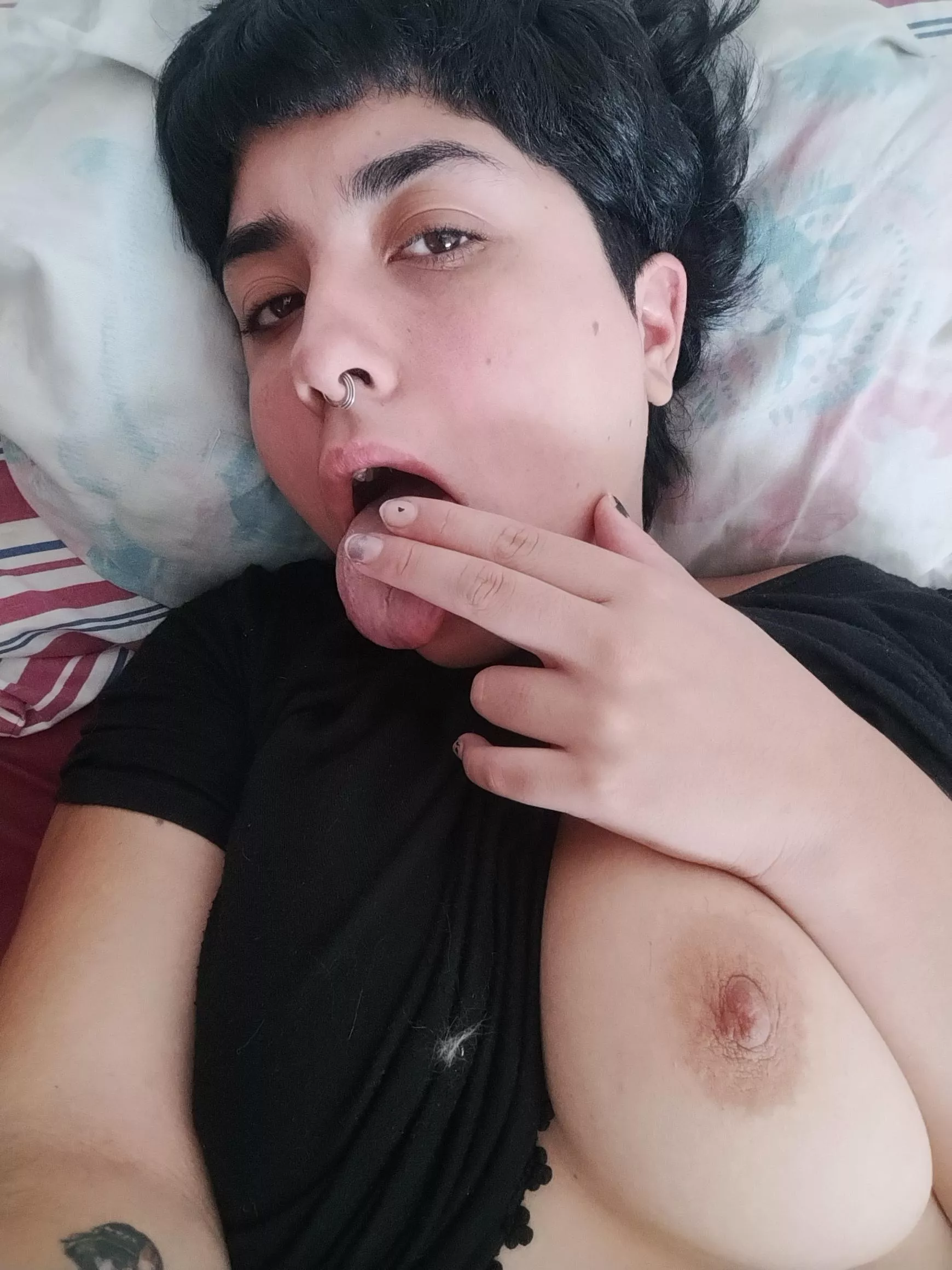 Suck one tit! Left or right ? posted by lebrava