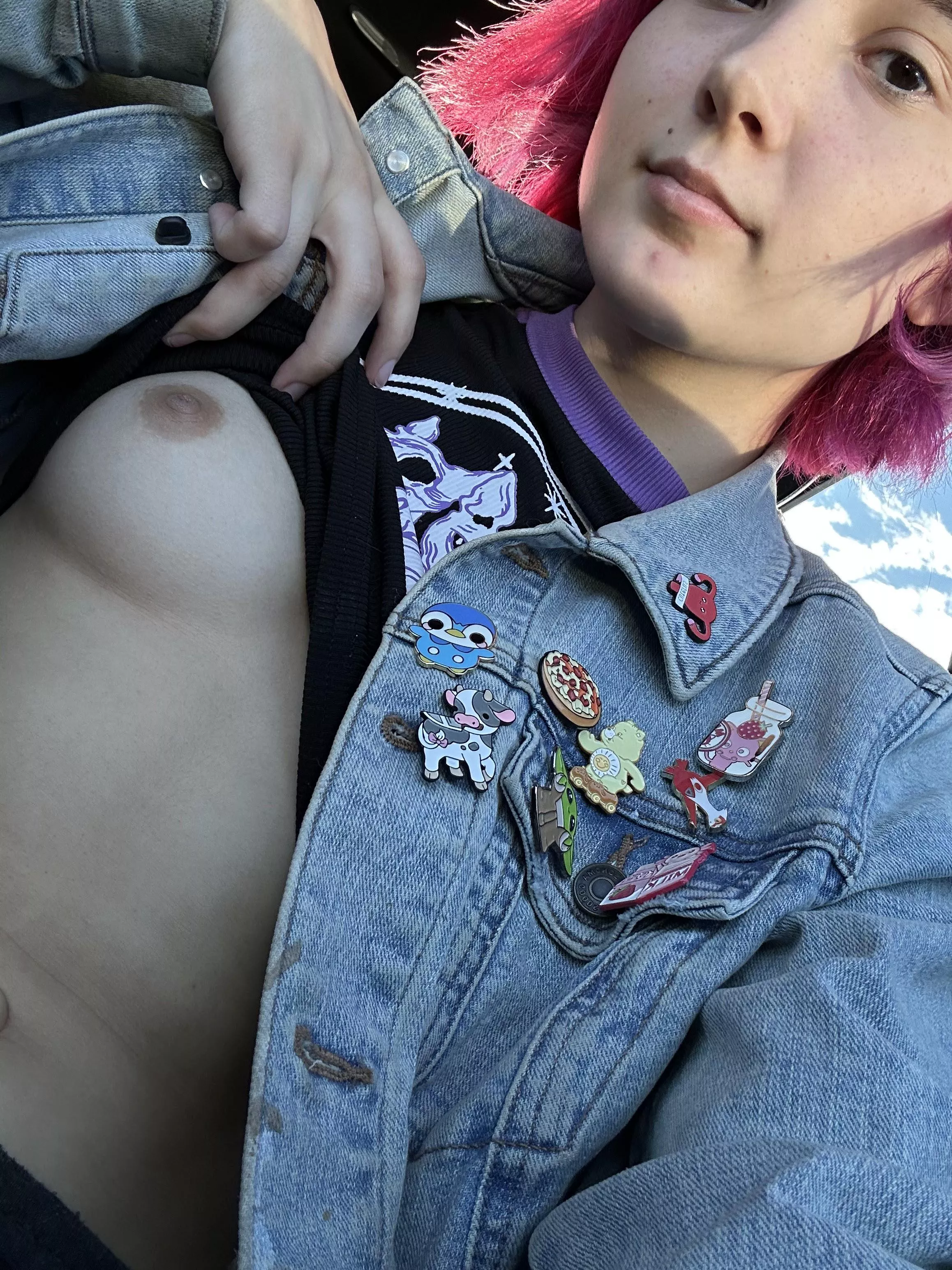 Titties are made for flashing posted by iambatmansbff