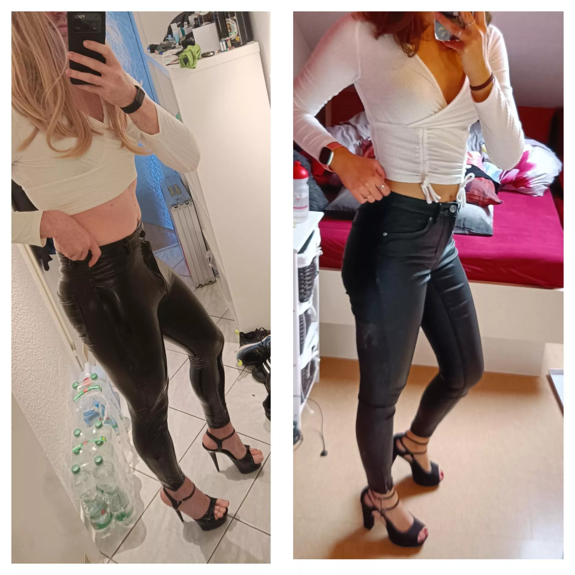 Who wears it better? - my gf or me? posted by sissygirl_lisa