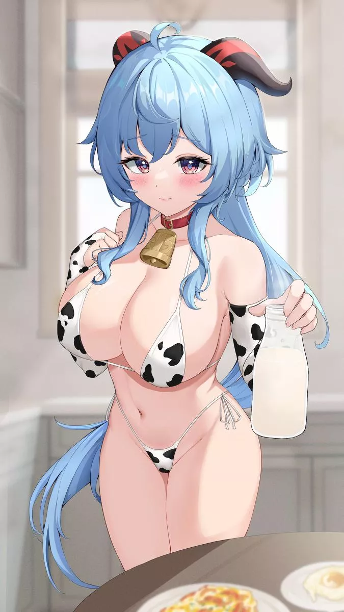 Cow Print Bikini Ganyu [Genshin Impact] posted by A_MASSIVE_PERVERT
