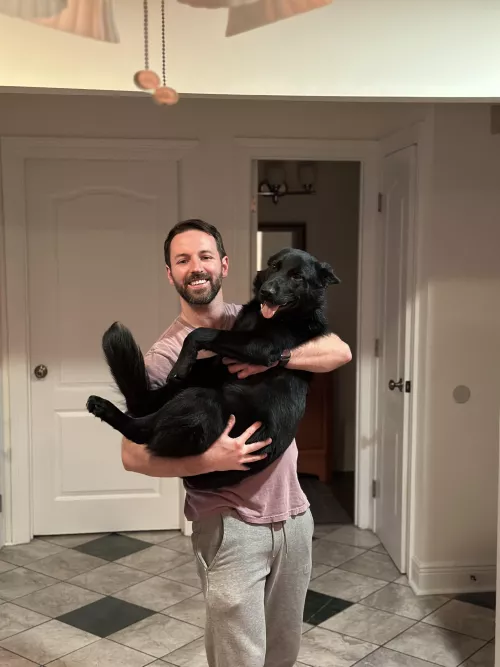 dog dad by glaciernationalparks