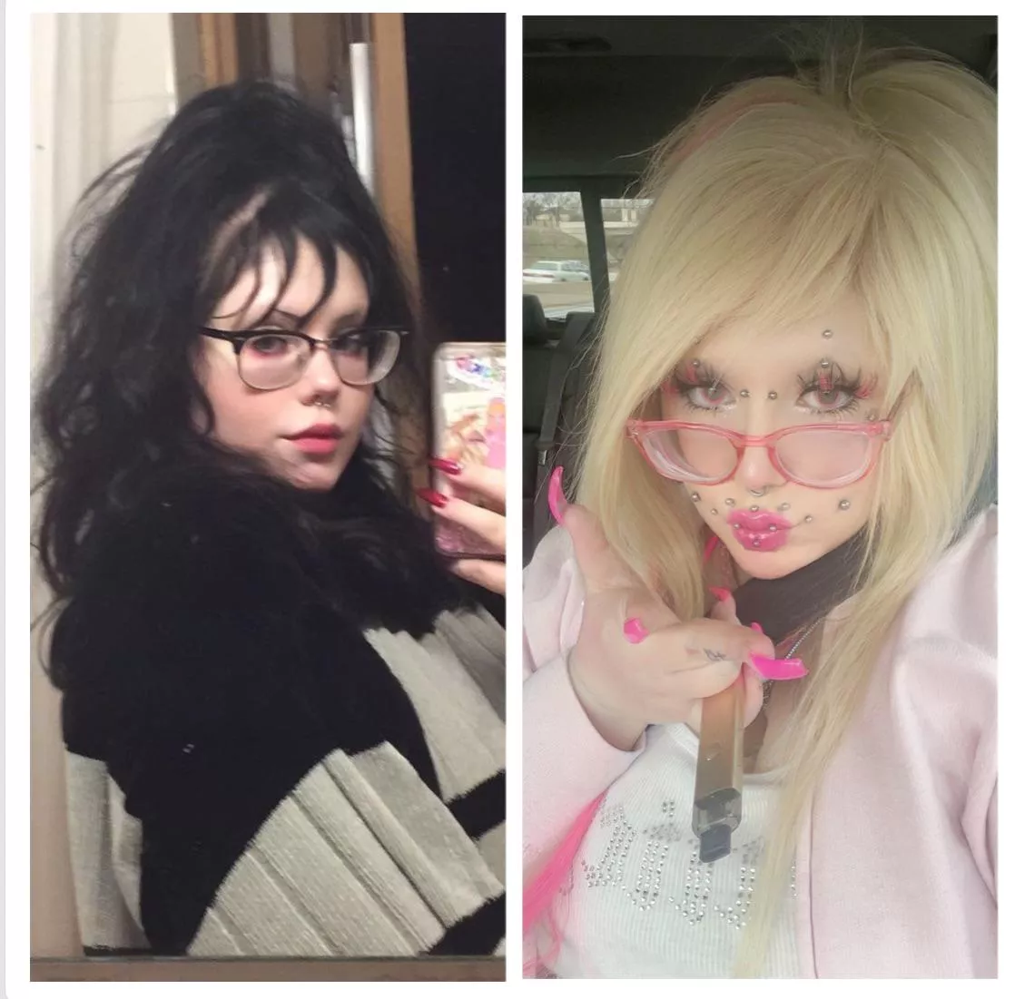 from trad goth to BBW bimbo posted by sweetangelic420