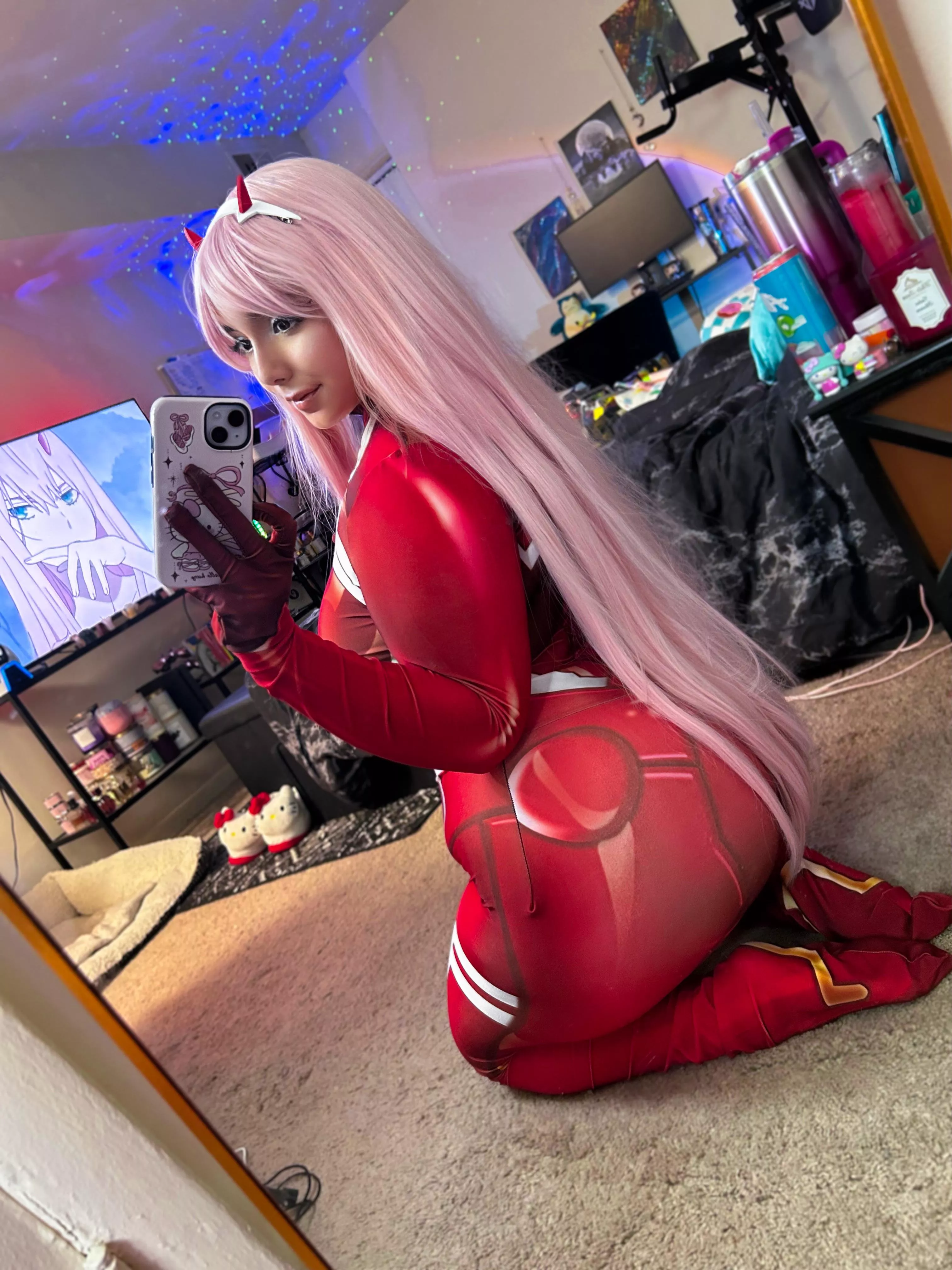 My take on Zero Two from Darling In The Franxx posted by playfulchanel