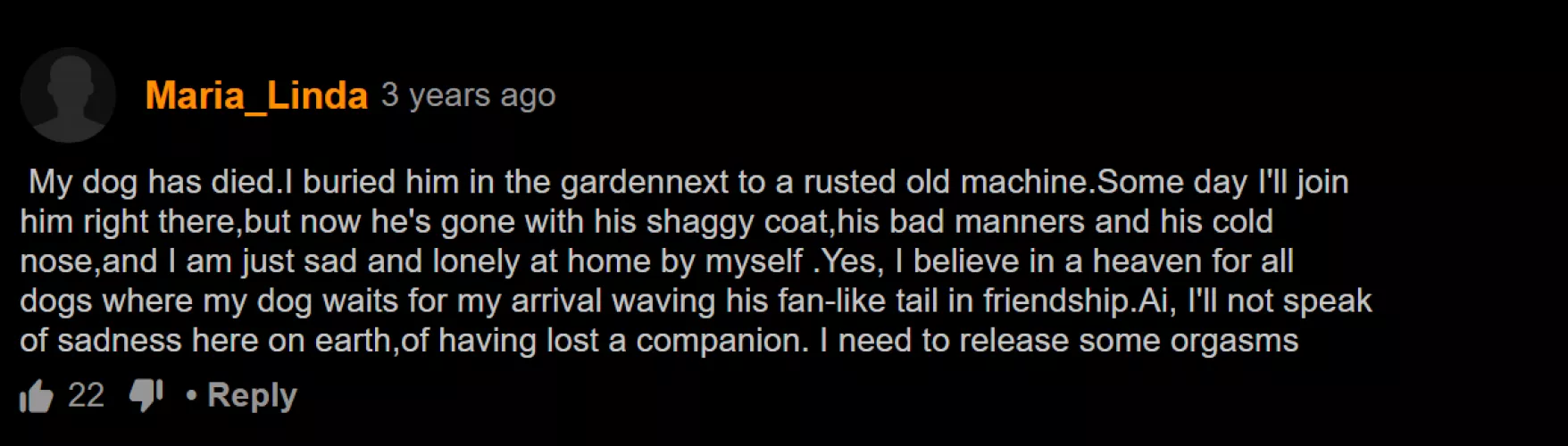 This guy venting about his dead dog by Competitive-Arm-9359