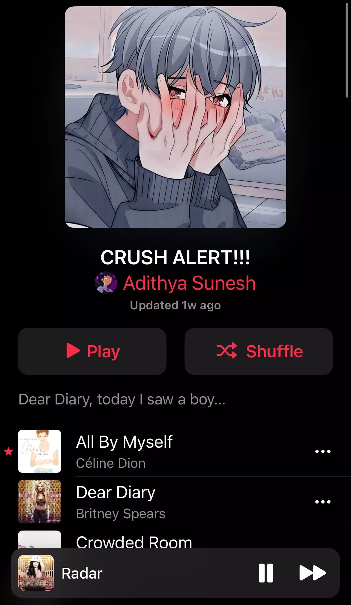 Valentine’s Day Playlist posted by InevitableKangaroo91