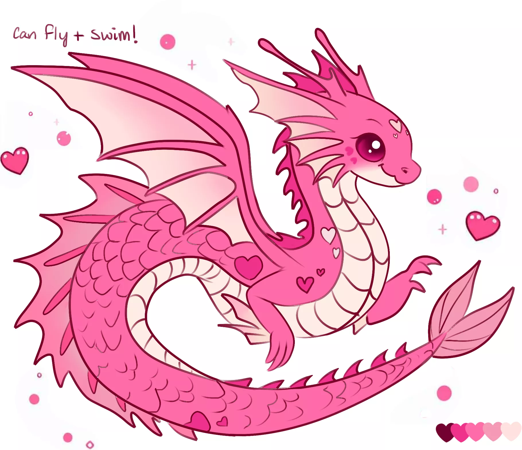 Valentine's Day Sea Dragon - Adoptable (Art & Design by Me!) posted by Glittering-Amount-68