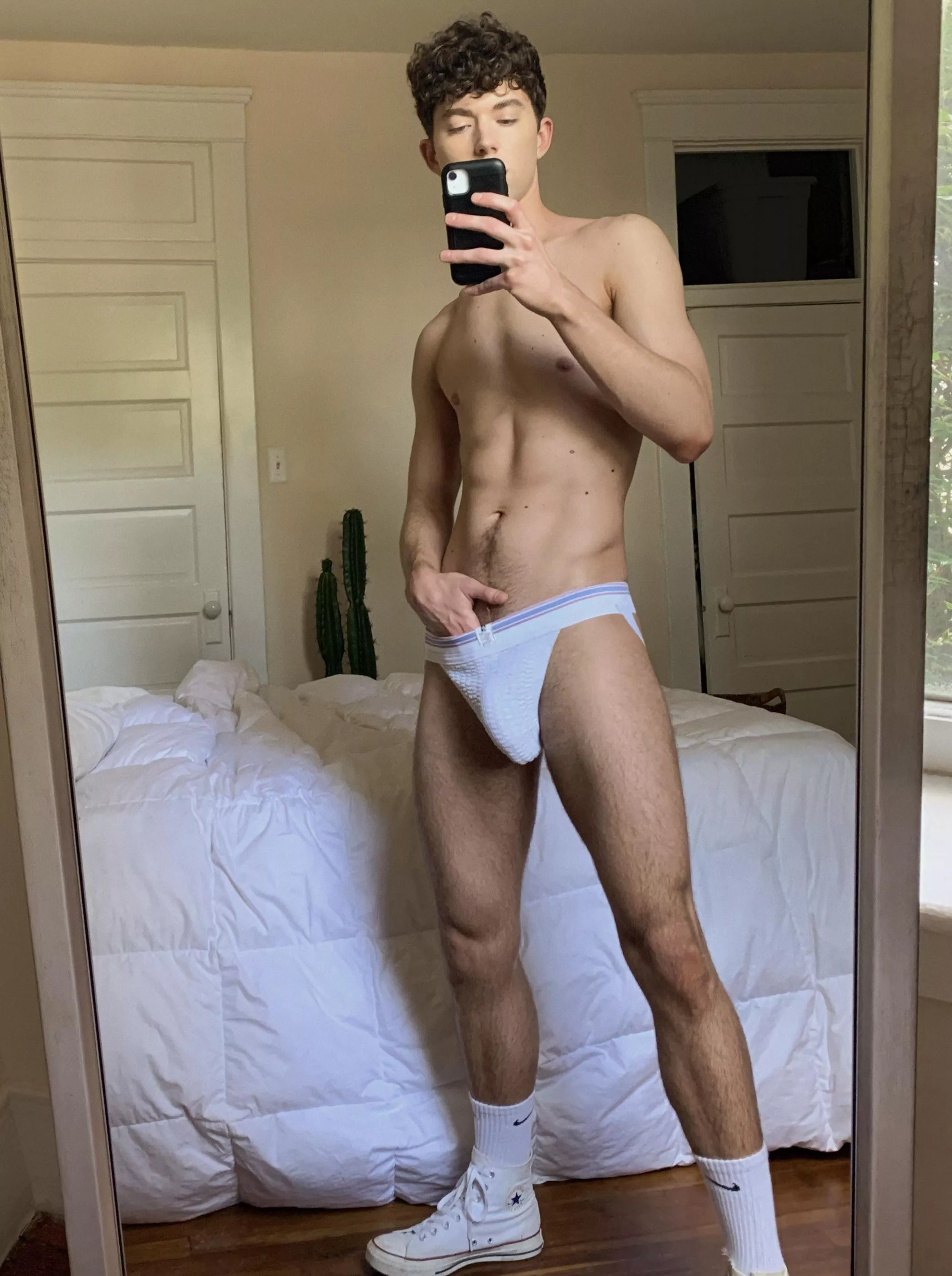 What do you think about a classic white jock? posted by ElsaGermaineRiley