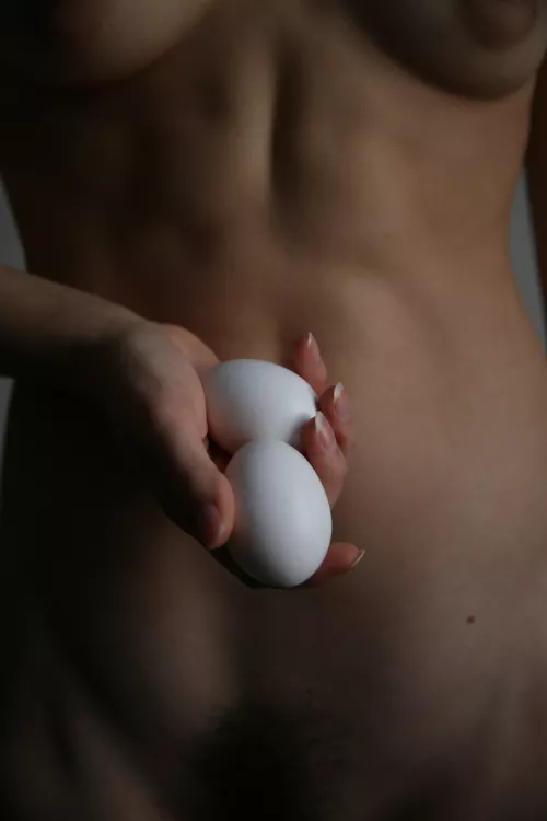 Women with eggs. Selfportrait by FirstAd8883