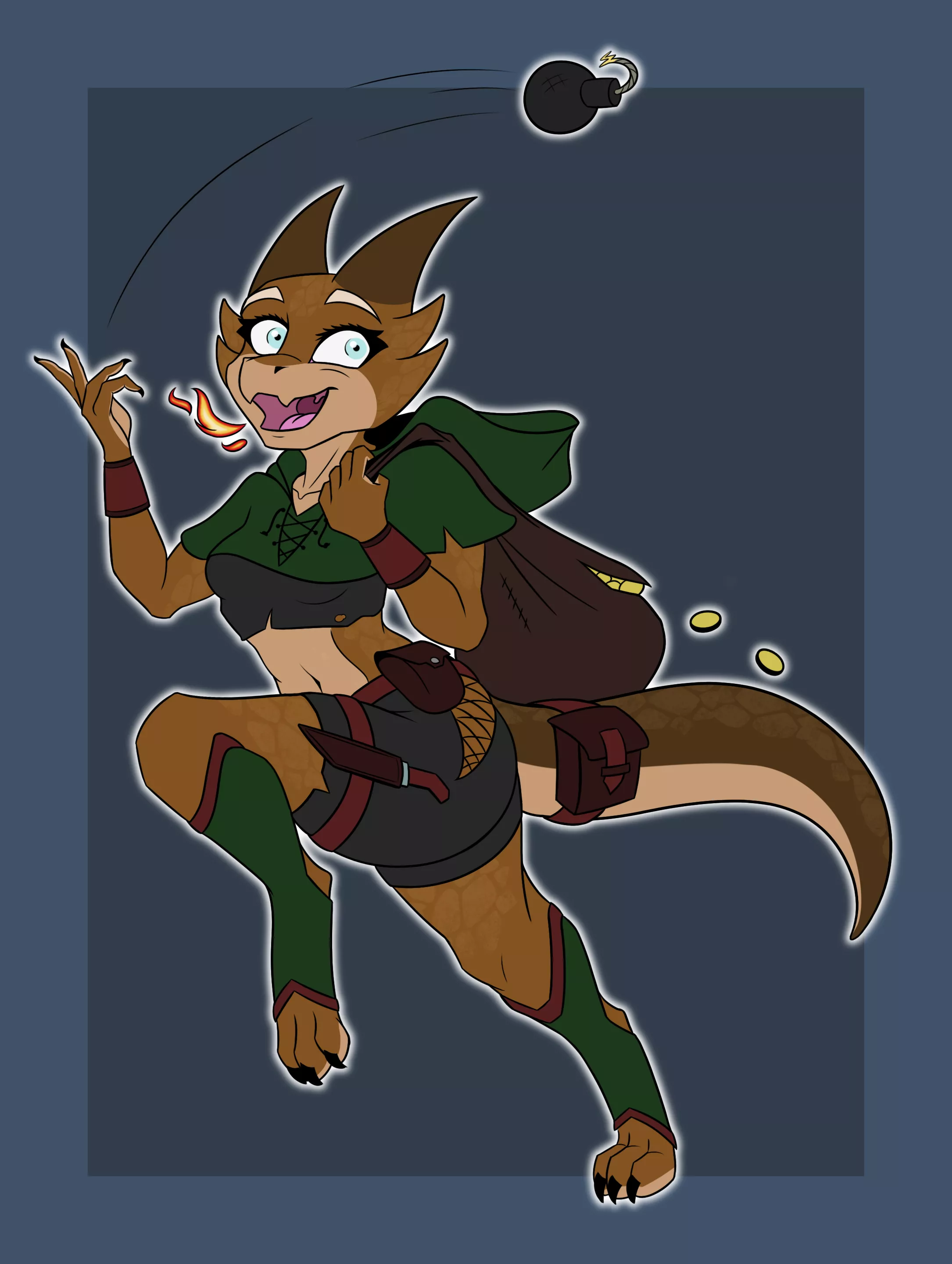Another year of the dragon pic. My gremlin OC Ivy as kobold. Still gremlin. posted by Chooper8