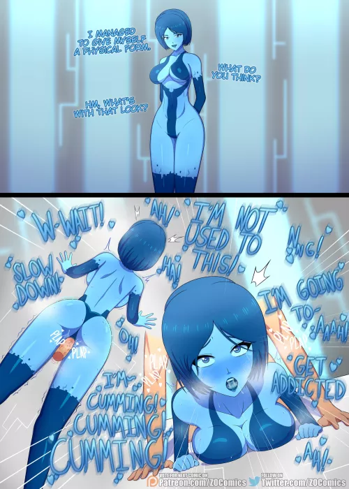 Cortana finally got her physical form only for her to get bred! (ZOComics) [Halo] by CortanaLoverSystem71