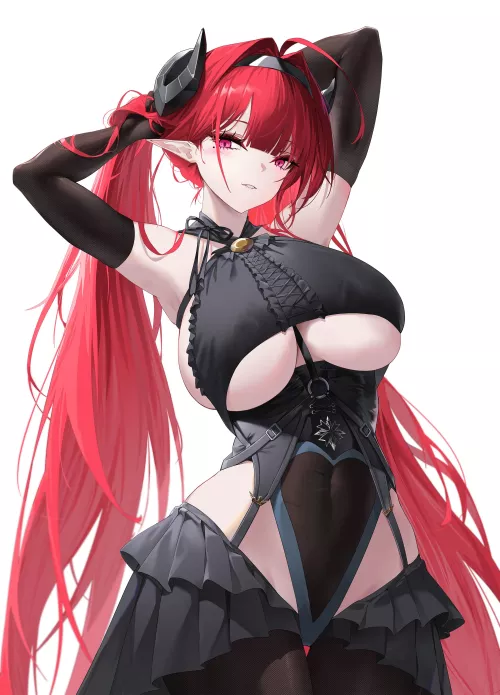 Hindenburg's underboob [Azur Lane] by Zewen_Senpai