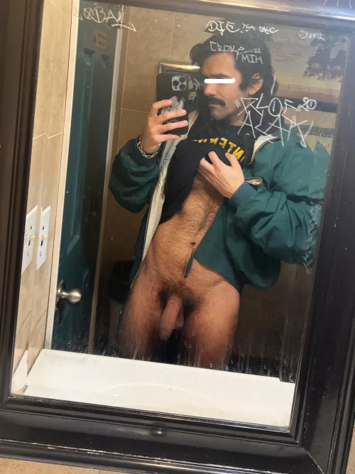 in the diner bathroom waiting for you to join me by StoneBone4201