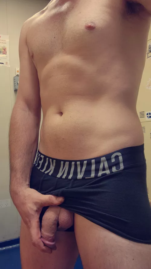 In the locker room at work by Araluen502