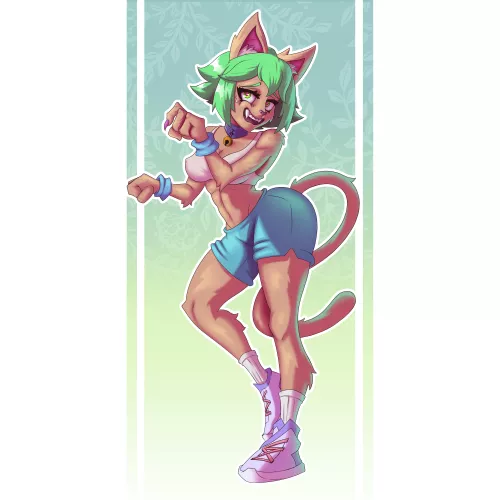 Kat the kitty (Art by me) by MBordallo