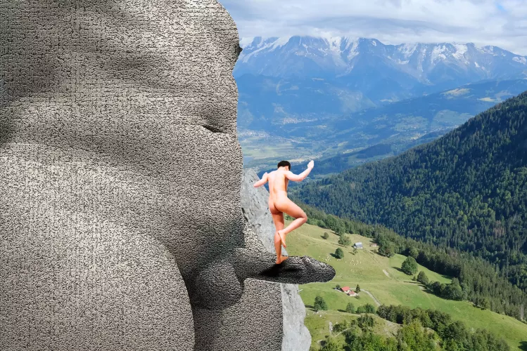 Naked hiking at the dick cliff by Phantomths