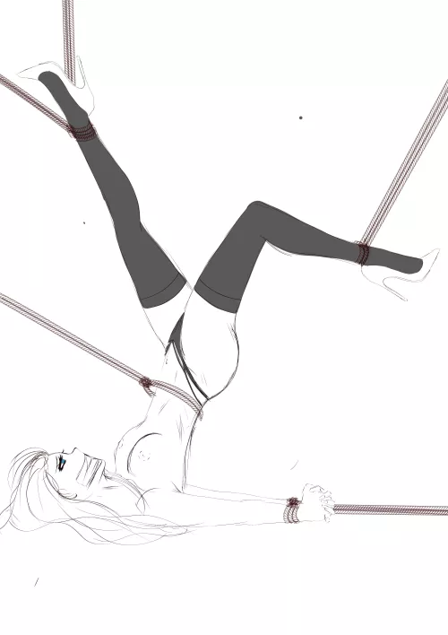 New shibari sketch by me by SchmendrikSchmand